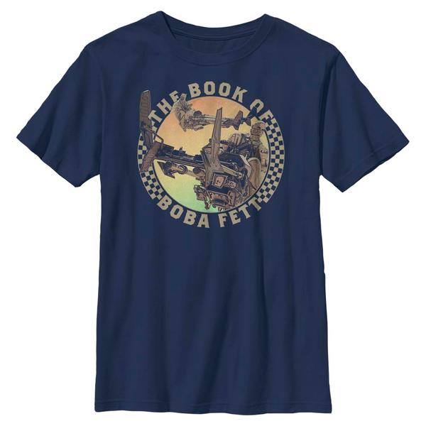 Aperçu: Star Wars - Book of Boba Fett - Skupina Bounty Time - Enfant T-shirt - Bleu marine - Devant