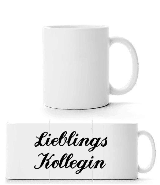 Vorschau: Lieblings Kollegin - Panoramatasse - Weiß - Vorne