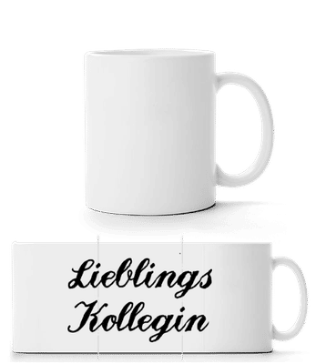 Lieblings Kollegin - Panoramatasse - Weiß - Vorne