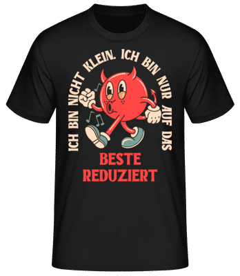 Auf Das Beste Reduziert - Männer Basic T-Shirt - Schwarz - Vorne