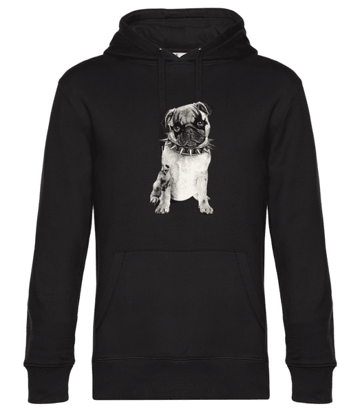 Aperçu: Chien En Métal - Sweat à capuche premium Unisexe - Noir - Devant