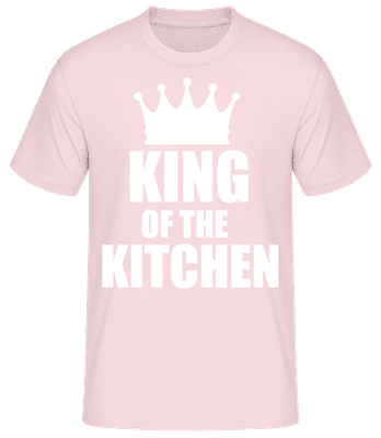 King Of the Kitchen - Men's Basic T-Shirt - Pink - Front