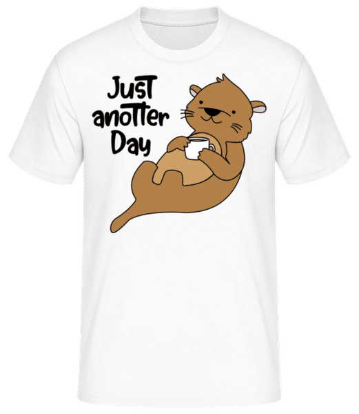 Vorschau: Just Another Day - Männer Basic T-Shirt - Weiß - Vorne
