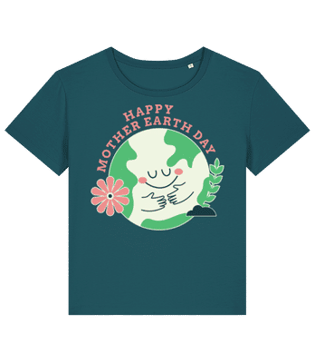 Happy Mother Earth Day - Dámské bio tričko Stanley Stella 2.0 - Petrolejová - Napřed