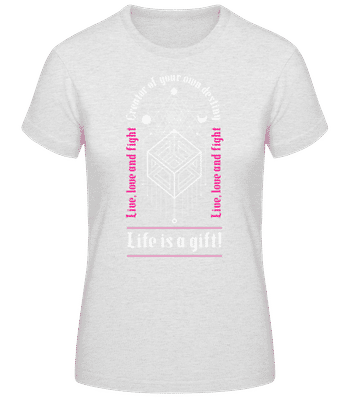 Creator Of Your Own Destiny - T-shirt standard Femme - Gris chiné - Devant