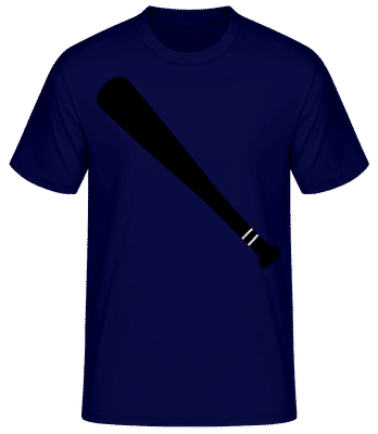 Baseballschläger - Männer Basic T-Shirt - Marine - Vorne