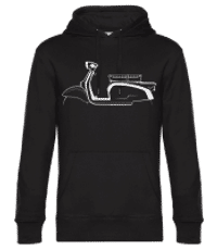 'Zündapp RS 50 Super' Silhouette - Pánska štandardná mikina s kapucňou - Čierna - Predné