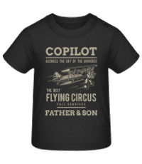 Copilot - Camiseta de bebé - Negro - delante