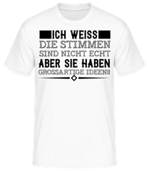 Die Stimmen Haben Geniale Ideen · Männer Basic T-Shirt