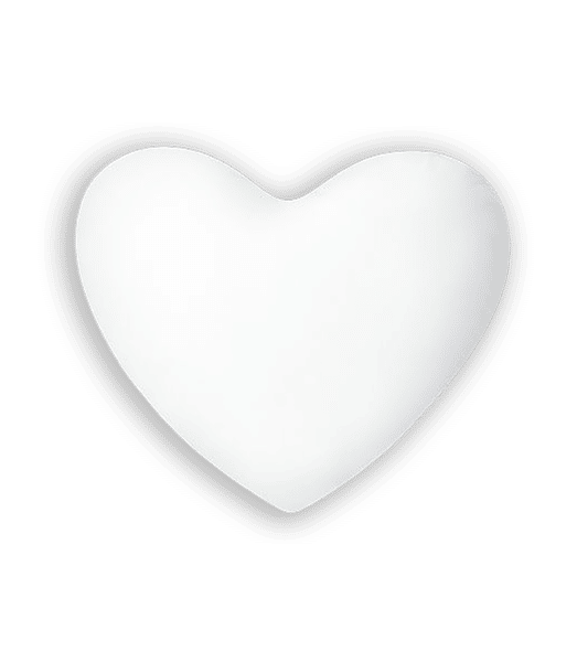 Aperçu: Coussin coeur - Blanc - Devant