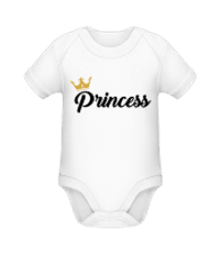 Princess - Organic Baby Body - White - Front