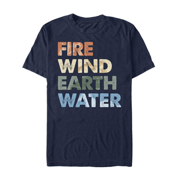 Aperçu: Disney - La Reine des neiges - Text Element Stack - Homme T-shirt - Bleu marine - Devant