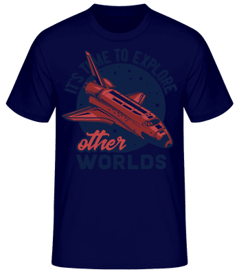 Its Time To Explore - Camiseta básica para hombre - Marino - delante