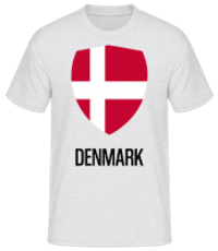 Denmark - Camiseta básica para hombre - Gris moteado - delante