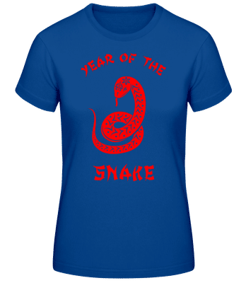 Chinese Zodiac Year Of The Snake - Frauen Basic T-Shirt - Royalblau - Vorne