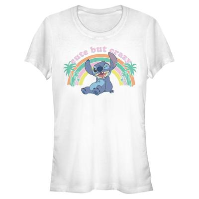 Disney - Lilo & Stitch - Stitch Kawaii - Dámske Tričko - Biela - Predné