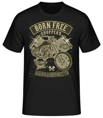 Born Free Choppers - Men's Basic T-Shirt - Black - Front