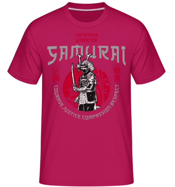 Aperçu: Samurai Warrior - T-Shirt Shirtinator homme - Magenta - Devant