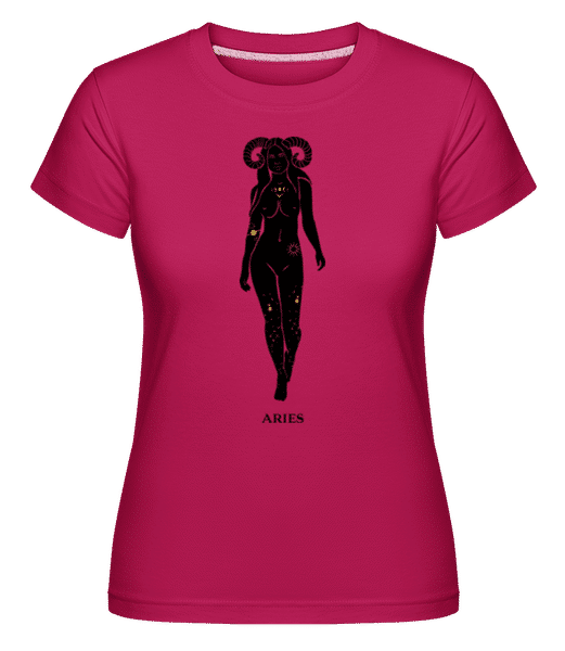 Aperçu: Female Zodiac Sign Aries - T-shirt Shirtinator femme - Magenta - Devant