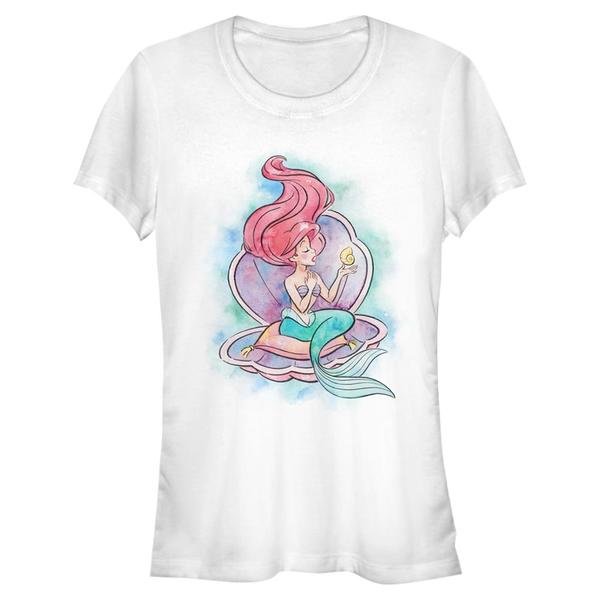 Preview: Disney - The Little Mermaid - Malá mořská víla Shining Voice - Women's T-Shirt - White - Front