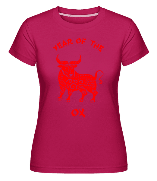 Preview: Chinese Zodiac Year Of The Ox - Shirtinator Women's T-Shirt - Magenta - Front