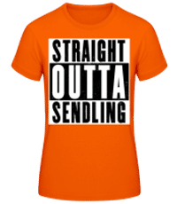 Straight Outta Sendling - Frauen T-Shirt B&C - Orange - Vorne