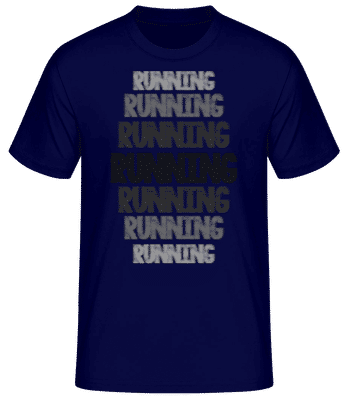 Running Motivation - Men's Basic T-Shirt - Navy - Front