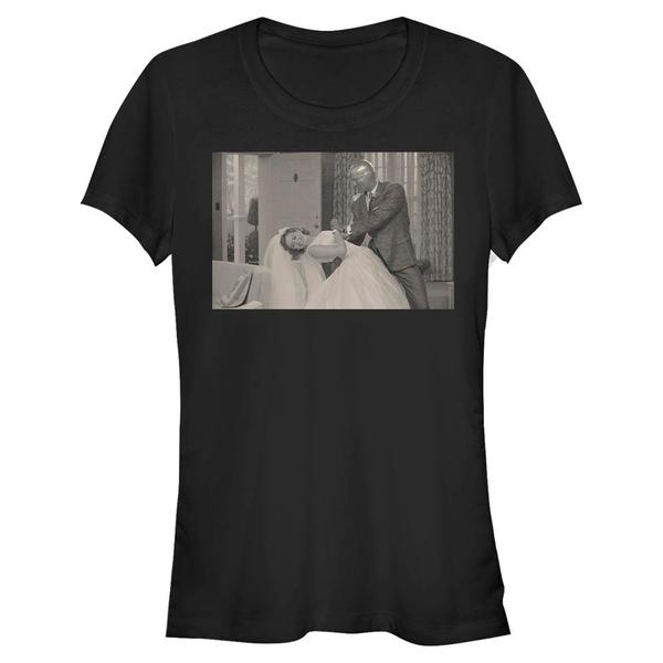 Aperçu: Marvel - WandaVision - Wanda & Vision Dancing Scene - Femme T-shirt - Noir - Devant