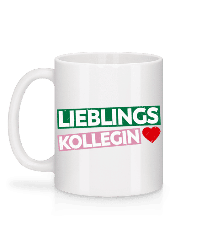 Vorschau: Lieblingskollegin - Tasse - Weiß - Hinten