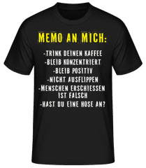 Memo An Mich · Männer Basic T-Shirt