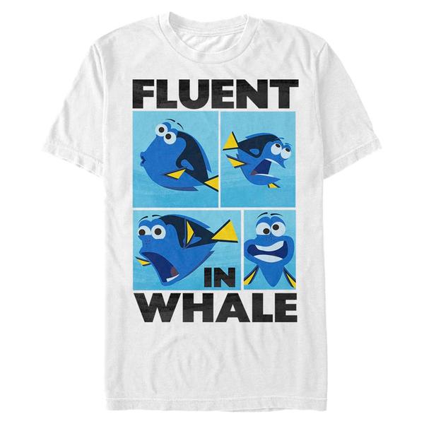 Aperçu: Pixar - Le monde de Dory - Dory Whale Talk - Homme T-shirt - Blanc - Devant