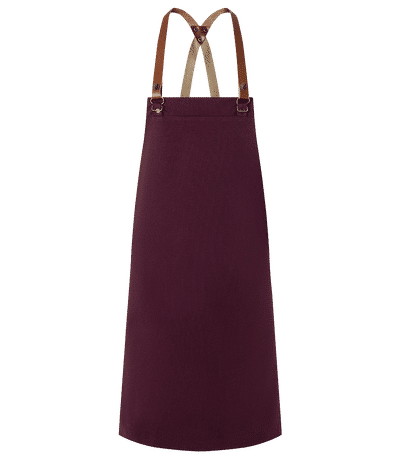 Delantal de cocina premium - Burdeos - delante