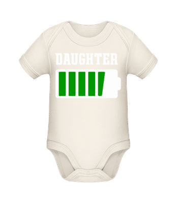 Daughter  - Body manches courtes bio - Crème - Devant