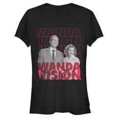 Marvel - WandaVision - Scarlet Witch & Vision Repeating Text - Women's T-Shirt