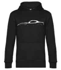 'Alfa Romeo 8C Competizione' Silhouette - Sudadera estándar para hombre - Negro - delante