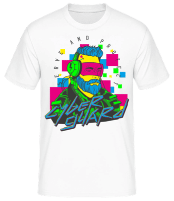 Cyberguard Serve And Protect - T-shirt standard Homme - Blanc - Devant
