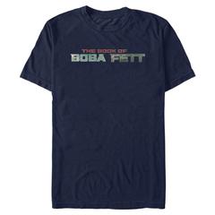 Star Wars - Book of Boba Fett - Logo Boba Fett Text - Pánske Tričko