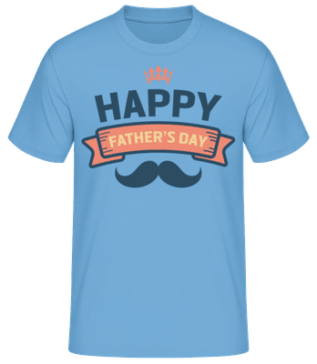 Happy Fathers Day Res - Pánské basic tričko - Světle modrá - Napřed