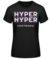 Hyper Hyper - Dámské basic tričko - Černá - Napřed