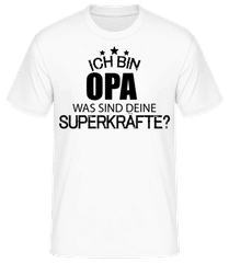 Superkraft Opa · Männer Basic T-Shirt
