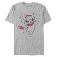 Disney Classics - Lilo & Stitch - Stitch Holiday - Christmas - Men's T-Shirt - Heather grey - Front