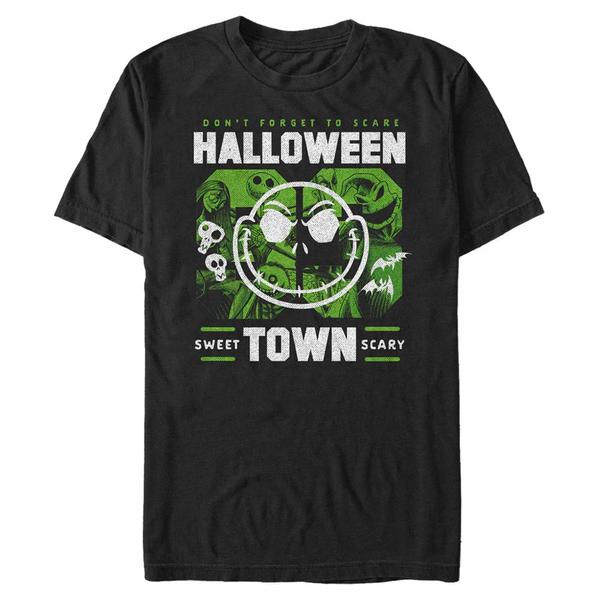 Aperçu: Disney Classics - L'étrange Noël de monsieur Jack - Jack Halloweentown College - Halloween - Homme T-shirt - Noir - Devant