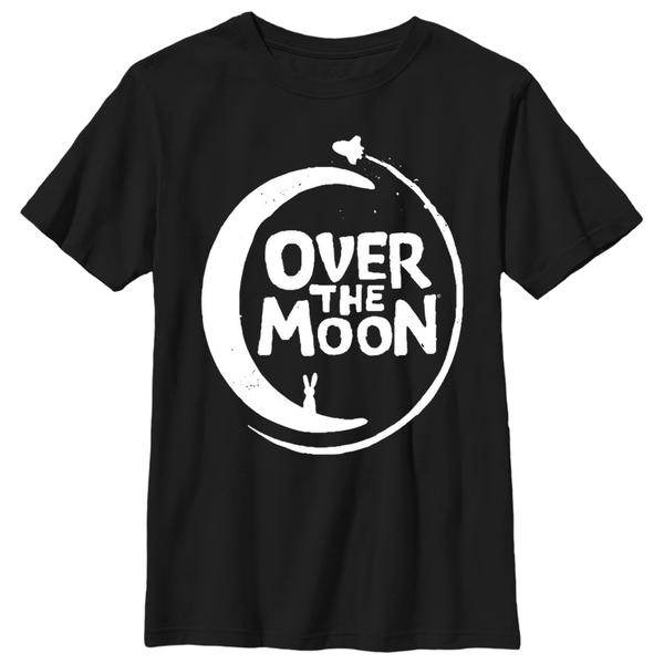 Aperçu: Netflix - Voyage vers la Lune - Logo Solid - Enfant T-shirt - Noir - Devant