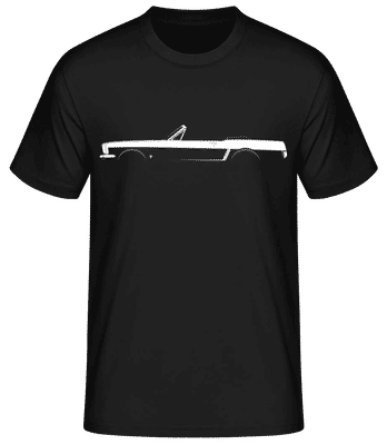 'Mustang Convertible 1964' Silhouette - Camiseta básica para hombre - Negro - delante