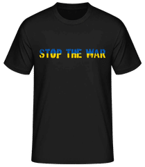 Stop The War Ukraine Flag · Men's Basic T-Shirt