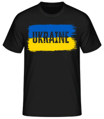 Ukraine Brush Strokes · Men's Basic T-Shirt