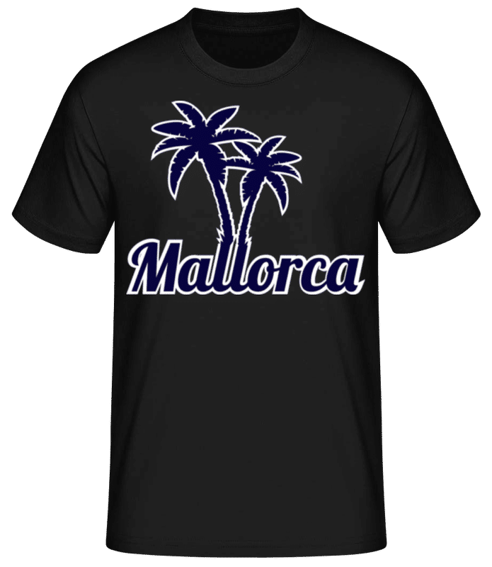 Vorschau: Mallorca - Männer Basic T-Shirt - Schwarz - Vorne