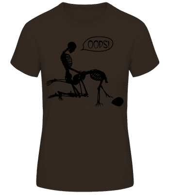 Skeletons Having Sex - Women's B&C T-Shirt - Brown - Front
