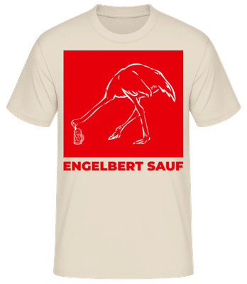 Engelbert Sauf - Männer T-Shirt B&C - Creme - Vorne
