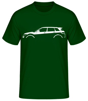 'Range Rover Evoque (2011)' Silhouette - T-shirt standard Homme - Vert bouteille - Devant